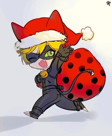 Miraculous Christmas, Miraculous Ladybug Christmas, Ladybug Christmas, Motan Noir, Mlb Fanart, Miraculous Fanart, Lady Noir, Miraculous Ladybug Wallpaper, Aizawa Shouta