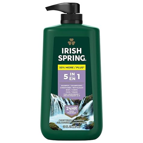 Smell Fresh And Clean, Irish Spring Body Wash, Body Wash For Men, Liquid Body Wash, Mens Body, Mens Body Wash, Irish Spring, Pump Bottle, Clean Body