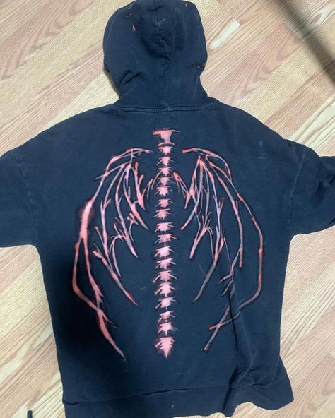 bleached it 😎 didnt turn out how i wanted it to, but im happy with it 🙏 now i have a matching sweater to my skeleton shirt #ninespages #art #artist #diy #diyclothes Bleach Shirt Grunge, Things To Bleach On Shirts, Bleached Clothes Design, Bleached Skeleton Shirt, Bleaching Clothes Ideas, Cool Bleach Shirt Designs, Bleached Shirt Designs, Bleached Tshirt Ideas, Bleached Shirt Ideas