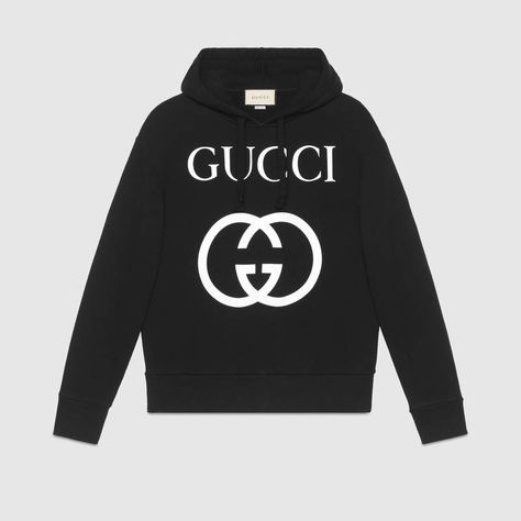 Gucci Hooded sweatshirt with Interlocking G Detail 2 Gucci Pullover, Gucci Hoodie, Gucci Sweatshirt, Gucci Shirts, Stylish Hoodies, Designer Sweatshirts, Boy London, Men's Watches, Gucci Black