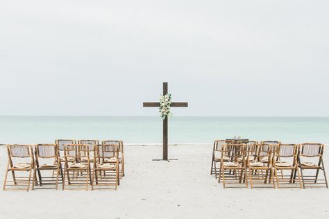 Christ Centered Wedding, Island Beach Wedding, Wedding In Florida, Beach Wedding Ceremony, Beautiful Beach Wedding, Wedding Beach Ceremony, Christian Pictures, Anna Maria Island, Beach Weddings