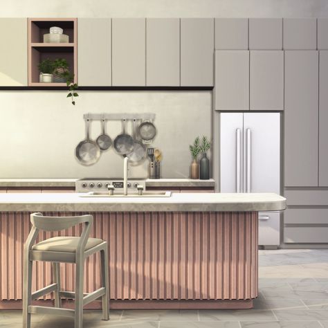 Sims4 Counter, Sims 4 Air Fryer, Sims 4 Cc Kitchen Counters And Cabinets, Big Fridge, Sims 4 Kitchen, Cc Folder, Muebles Sims 4 Cc, Cc Furniture, Kitchen Electronics