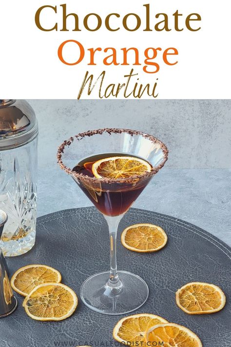 Decadent, yet easy to make, the chocolate orange martini may just be the perfect dessert cocktail. Learn the best recipe to make a chocolate orange martini at home. | easy chocolate martini recipe | chocolate liquor recipe | chocolate liqueur recipe | chocolate vodka martini| chocolate cocktail recipe | Chocolate Orange Cocktail Drinks, Cocktails With Chocolate Liquor, Chocolate Orange Cocktail, Chocolate Liquor Drinks, Chocolate Vodka Martini, Chocolate Liqueur Cocktail, Chocolate Orange Martini, Orange Alcoholic Drinks, Martini Chocolate