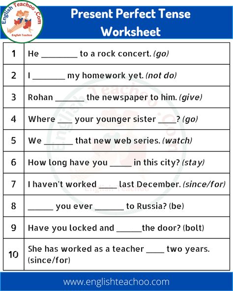 Present Perfect Tense Worksheet with Answers pdf 1 Present Tense Worksheets With Answers, Perfect Tenses Worksheets, Present Perfect Tense Worksheets, Past Perfect Tense Exercises, Present Perfect Tense Exercises, Tenses Rules, Tense Worksheet, Tenses Exercises, Present Perfect Tense