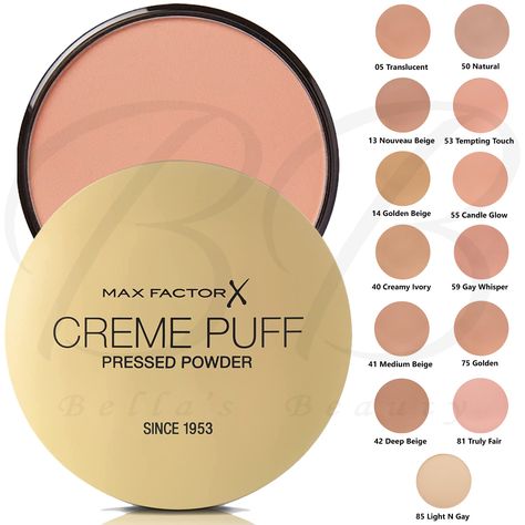 Creme Puff, Natural Foundation, Powder Compact, Skin Imperfection, Max Factor, Powder Makeup, Powder Puff, Face Powder, Makeup Case