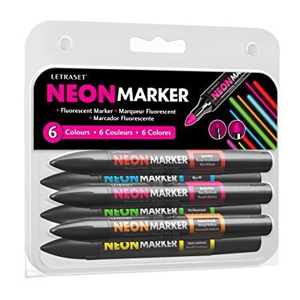 Vibrant Highlights, Marker Kunst, Neon Markers, Types Of Pencils, Pro Markers, Ohuhu Markers, Brush Markers, Marker Set, Twin Tips