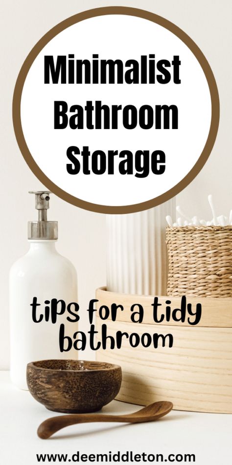 Bathroom Tidy Ideas, Bathroom Declutter Organizing Ideas, Minimalist Bathroom Storage Ideas, Minimalist Bathroom Counter Decor, Vanity Top Organization, Bathroom Vanity Organization Countertops, Decluttering Bathroom, Clean Home Checklist, Clean Home Schedule