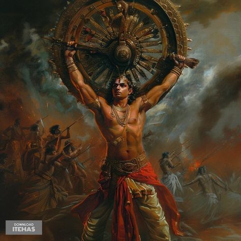 Abhimanyu Mahabharat Painting, Om Art, Warrior Concept Art, Spiritual Paintings, God Artwork, Pictures Of Shiva, Bollywood Posters, Vedic Art, Hinduism Art