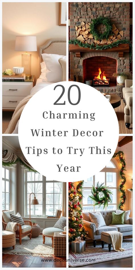 Transform your home into a cozy winter haven with these 20 stunning decor ideas. Winter Dining Room Table Decor, Winter Home Decor After Christmas, Home Decor After Christmas, January Decorating Ideas, After Christmas Winter Decor, Winter Mantel Decor, Winter Decor Ideas For The Home, Winter Living Room Decor, Neutral Winter Decor