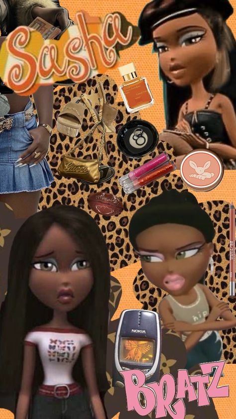 sasha 🐰🧡💋#sasha #sashabratz #bratz #quotes #art #books #beauty #music #outfitinspo #vintage #nature Bratz Quotes, Bratz Aesthetic Outfit, Bratz Sasha, Bratz Aesthetic, Barbie Party Decorations, Black Bratz Doll, Bratz Doll Outfits, Tupac Pictures, Y2k Posters