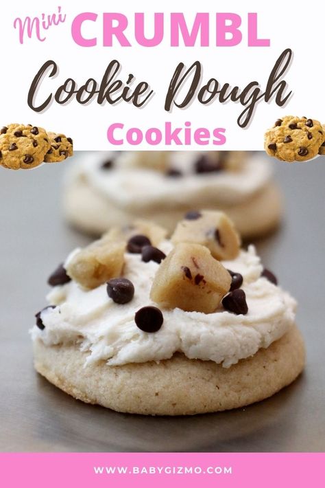 Crumble Cookie Dough Cookie Recipe, Crumbl Cookie Dough Copycat, Halloween Crumbl Cookies, Crumbl Cookie Copycat Peanut Butter, Copycat Cookie Recipes, Mini Cookies Recipe, Crumbl Cookie Copycat Recipe, Crumble Cookie Copycat Recipe, Crumble Copycat