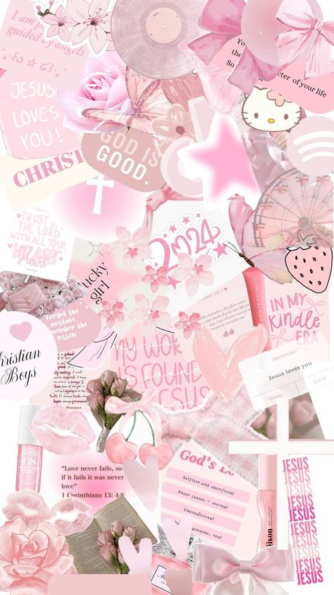 𝓬𝓾𝓽𝓮,𝓰𝓸𝓭𝓵𝔂 Pink Aestethic, Pink Collage, Preppy Pink, Pink And White, Collage, Flowers, Pink, White