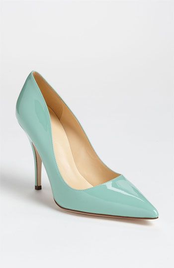 kate spade new york 'licorice too' pump | Nordstrom Mint Heels, Hill Shoes, Boda Ideas, Sandals Collection, Shoe Gallery, Moody Wedding, Mint Wedding, Wedding Shoes Heels, All About Shoes