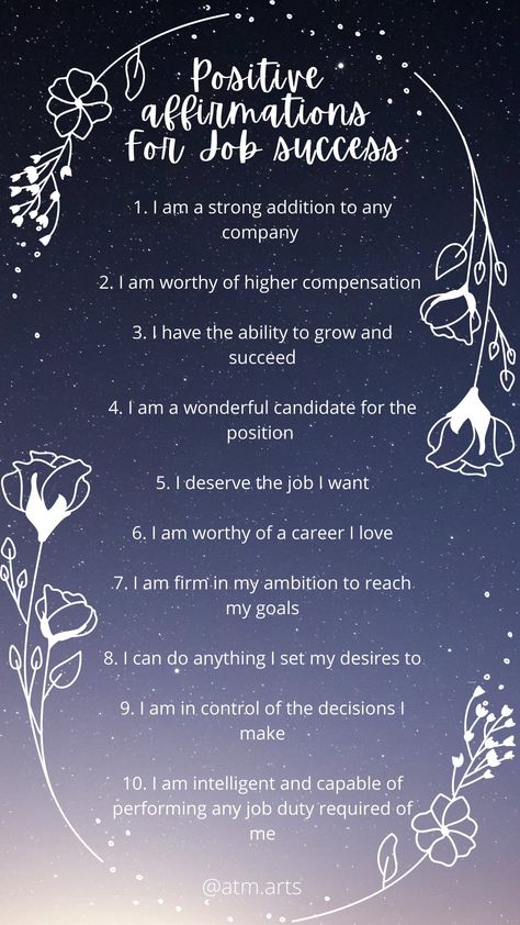 Positive Quotes New Job, Positive Interview Quotes, New Job Affirmations I Am, Affirmation For Job Promotion, Job Affirmations New, Affirmation For Getting A Job, Manifestation For Successful Career, Positive Affirmation For Job Interview, Affirmations For A Job Interview