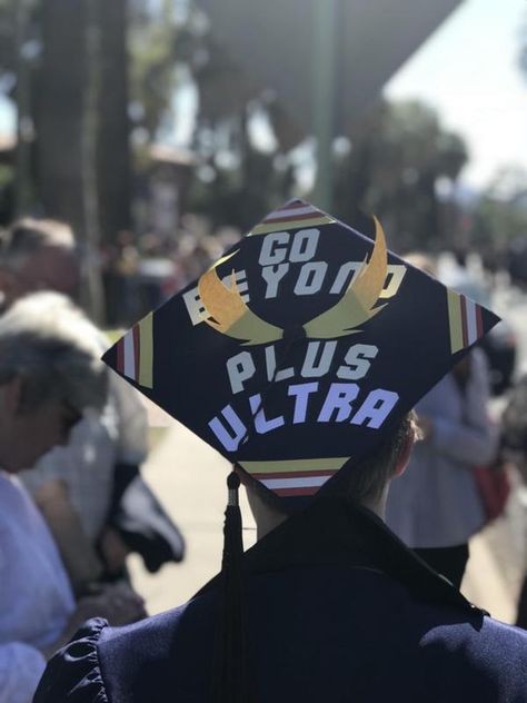 Epic Graduation Cap | My Hero Academia | Know Your Meme Funny Graduation Cap Decoration, Caps Graduation, Funny Graduation Caps, College Grad Cap Ideas, Graduation Cap Decoration Diy, High School Graduation Cap, College Graduation Cap Decoration, Grad Hat, Grad Cap Designs