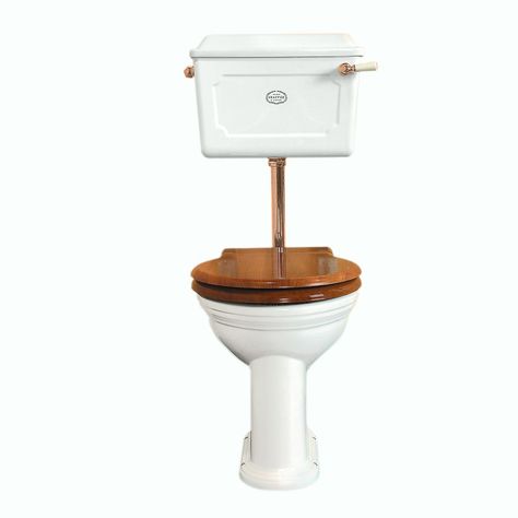 Traditional Low-level Toilet Set | Thomas Crapper Thomas Crapper, Victorian Style Bathroom, Low Level Toilet, Style Toilet, Downstairs Loo, Cast Iron Radiators, Rustic Bathrooms, Bath Hardware, Architectural Antiques