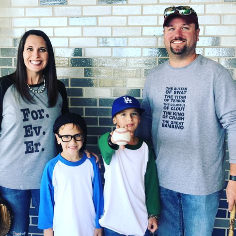 Sandlot family Costume. #squints #bennythejetrodriguez #sandlot Sandlot Family Costume, Benny The Jet Rodriguez Costume, Sandlot Shirts, Sandlot Costume, Sandlot Birthday, Boys Crafts, Benny The Jet Rodriguez, Couch To 5k, Sandlot