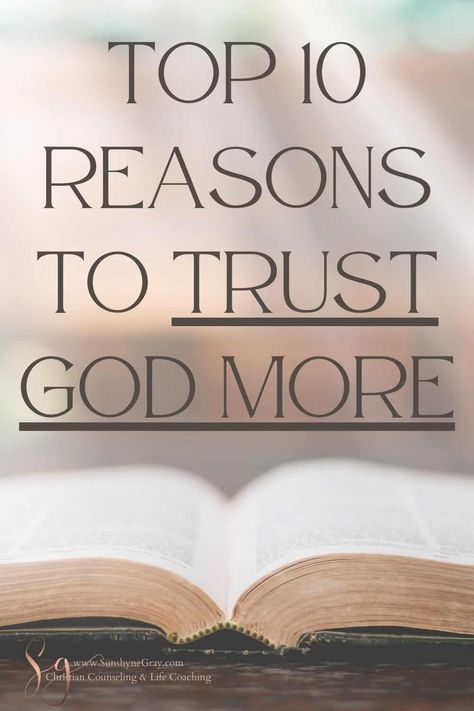 Check out the Top 10 Reasons to Trust God More and learn practical tips for trusting God. Trusting God's plan and His timing are vital to inner peace. Don't miss these important Scriptures on trusting God. #scripture #trustingGod #Jesus #christian #bibleverses Bible Study On Trusting God, Trust Gods Plan, Free Bible Study, Purpose Driven Life, Best Bible Verses, Trusting God, God's Promises, The Lord Is Good, Learning To Trust