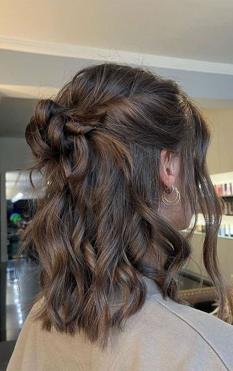 Hair Up Do Short Hair, Prom Hair Styles For Shoulder Length Hair, Hair Do Shoulder Length, Simple Prom Hairstyles For Short Hair Shoulder Length, Shoulder Length Hair Styles For Prom, Short Hairstyle Prom Shoulder Length, Shoulder Length Curly Hair Wedding, Shoulder Length Hair Styles Wedding, Shoulder Length Hair Prom Styles