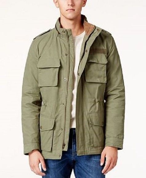 American Rag Men's Dennis Stand-Collar Military Utility Jacket Olive L $149 #AmericanRagCie #Military Peacoats, Jackets Winter, Casual Stylish, Pocket Jacket, American Rag, Military Inspired, Winter Coats, Field Jacket, Utility Jacket