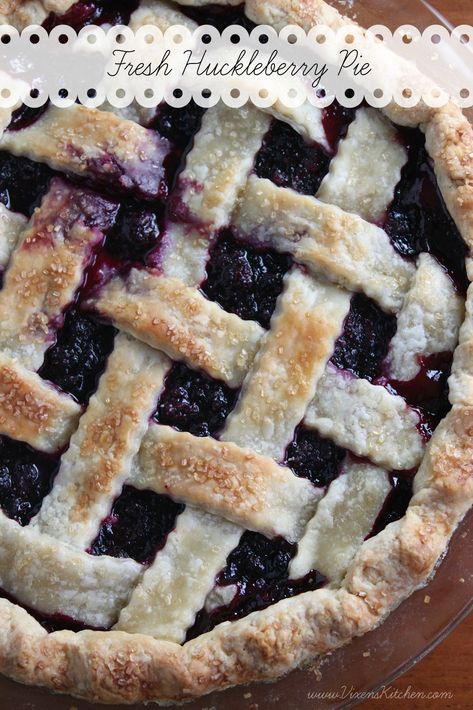 Huckleberry Recipes, Huckleberry Pie, All Butter Pie Crust, Perfect Pie Crust, Butter Pie, Blueberry Pie, Just Bake, Perfect Pies, Pie Dessert