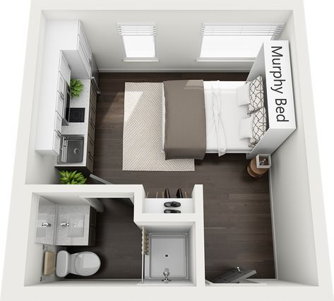 Small Apartment For Rent Design, Room For Rent Ideas, Micro Apartment Layout, Mini Apartment Design, Smart House Design, Small Apartment Layout, Small Apartment Plans, Studio Apartment Floor Plans, Apartemen Studio