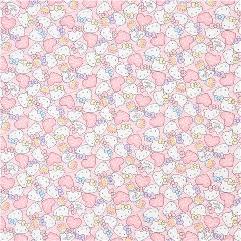 Pastel Hello Kitty Wallpaper, Light Pink Hello Kitty, Pastel Hello Kitty, Wallpaper For Nursery, Hello Kitty Pattern, Sanrio Things, Hello Kitty Face, Kitty Pattern, Kitty Stuff