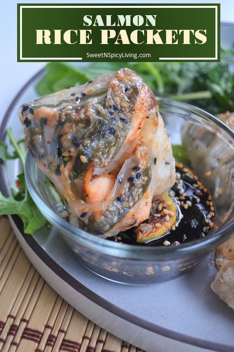 Canned Salmon And Rice, Crunchy Salmon, Vietnamese Shrimp, Vietnamese Rice Paper, Rice Paper Recipes, Salmon Wrap, Crispy Salmon, Asian Store, Vietnamese Rice