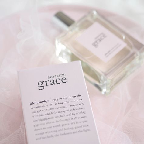 Amazing Grace Philosophy, Girly Fragrances, Fragrance Branding, Tyler Core, Amazing Grace Perfume, Lavender Perfume, Philosophy Amazing Grace, Silicone Food Covers, Fragrance Packaging