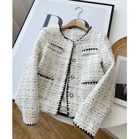 Spring Autumn Jacket Design Fashion Sweet Tweed Blazers Women New French Elegant Office Lady Luxury Woolen Short Suit Coats - AliExpress 200000345 Blazers Women, Tweed Blazer Women, Lady Luxury, Autumn Jacket, Tweed Shorts, Blazer Jackets For Women, Elegant Office, Classic Blazer, Tweed Fabric