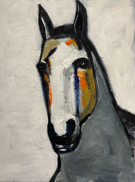 Contemporary Horse Paintings, Horses Painting, Abstract Horse Art, Horse Art Drawing, Abstract Horse, Animal Portraits Art, Equestrian Art, Cute Paintings, Santa Fe New Mexico