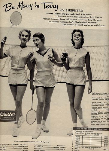 Be Merry in Terry - Badminton Whites Badminton Fashion, Studying Inspo Student, Badminton Uniform, Vintage Badminton, Tennis Core, Badminton Photos, Women's Badminton, Badminton Sport, Tennis Party