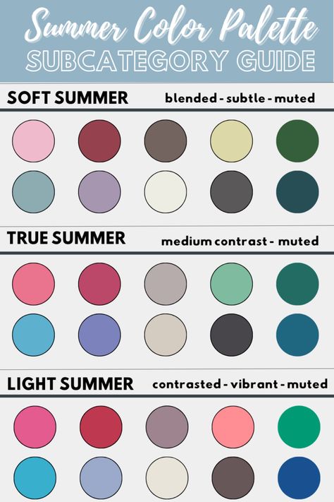 Neutral Summer Palette, Moonlit Summer Color Palette, Calm Summer Color Palette, Soft Summer Wedding Dress, Sweet Pea Summer Color Palette, Classic Summer Palette Outfits, House Of Color Summer, Summer Color Palette Clothes, Summer Palette Outfits