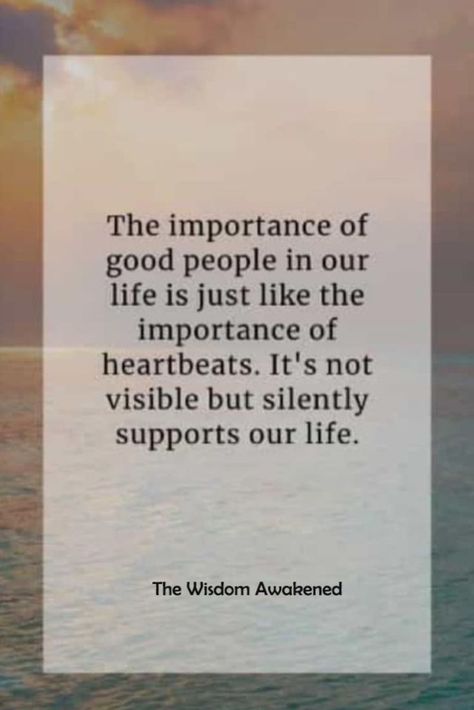 The importance of good people in our life is just like the importance of heartbeats. It is not visible but silently supports our life. Inspirational Qoutes, Addicted To You, Sweet Words, Lesson Quotes, Life Experiences, Lessons Learned, Good Thoughts, Family Love, Friendship Quotes