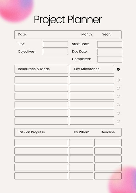 Downloadable and Printable Project Planners #bestplannersandorganizers💢 collegeplanner #dailyplannerprintablesfree #plannergratis🍸. Journal Template Aesthetic Ipad, Journal Templates Layout, Goodnotes Journal Templates Free, Ipad Journal Template, Ipad Notes Template, Daily Work Planner, Study Planner Printable, Daily Planner Pages, Notes Planner