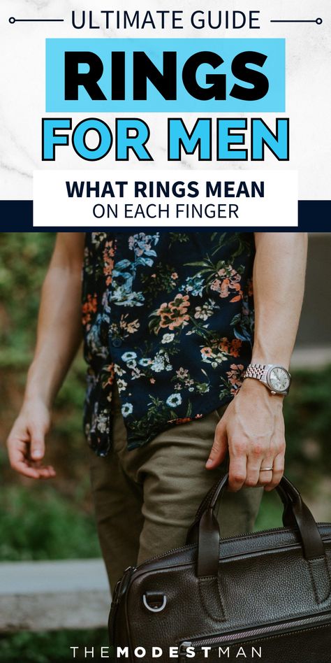 Fashion rings for men. What rings are best for men. How to wear rings on the right fingers. Thumb Rings Men, Finger Meaning, Wearing Rings, Rings With Meaning, Wear Rings, Full Finger Rings, Middle Finger Ring, How To Wear Rings, Fashion Tips For Men