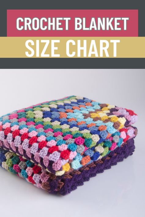 A crochet blanket size chart provides guidelines for creating blankets of various dimensions. It includes standard measurements for common blanket sizes such as crib, throw, twin, full/queen, and king. This chart assists crocheters in planning and adjusting their projects to achieve the desired size and proportions. Crochet Afghan Size Chart, Crochet Throw Blanket Dimensions, Yarn Amounts For Blankets, Twin Bed Crochet Blanket Patterns Free, Size Of Baby Blanket Crochet, Throw Blanket Size Chart, Twin Xl Crochet Blanket Pattern, Afghan Sizes Chart Crochet, How To Finish A Crochet Blanket