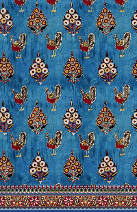 Gamthi Design, Mochi Embroidery, Rajasthani Prints, Rajasthani Embroidery, Kutch Work Designs, Fabric Print Design, Ajrakh Prints, Print Design Art, Textile Pattern Design