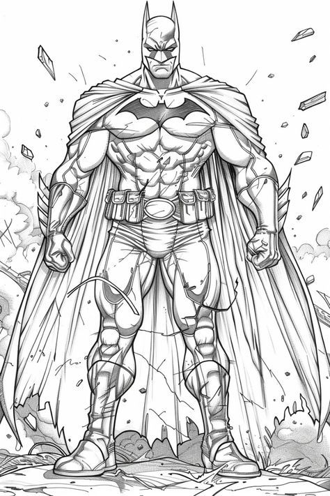 Superman Coloring Pages, Cartoon Tattoo, Batman Pictures, Book Artwork, Comic Book Artwork, Cartoon Tattoos, Adult Colouring, Ghost Rider, Marvel Art