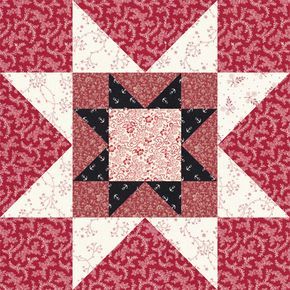 Rising Star Quilt Block 12" finished - free pattern Quilt Block Patterns Easy, Quilt Stars, Quilt Blocks Easy, Diamond Knot, Quilting Blocks, Quilting Board, Quilt Block Patterns Free, Quilt Square Patterns, Medallion Quilt