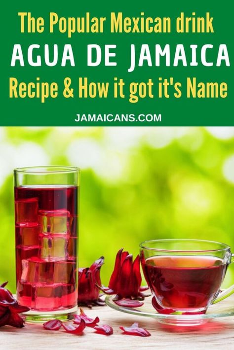 Jamaica Flower, Jamaica Water, Jamaica Food, Dried Hibiscus Flowers, Mexican Drinks, Hibiscus Plant, Agua Fresca, S Name, Hibiscus Tea