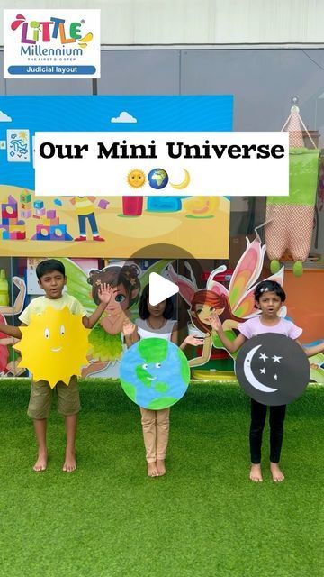 Swapna S on Instagram: "🌞🌍🌙 Our Mini Universe 👇👇 

🌞Sun is the source of solar power. Sun is a star. Sun is placed in the centre of the solar system. Sun is a huge, spinning and glowing sphere of hot gases.

🌍The Earth orbits the Sun, which is the centre of our Solar System.Earth is the 3rd planet in our Solar System.It is the only planet which supports life.It has both land and water bodies.It has rivers, valleys, mountains, hills, forests, oceans, plains and beaches.

🌙The Moon is a natural object that revolves around the Earth. To us, it looks like a smooth, round ball, but the surface of the moon is bumpy. On the surface, there are mountains, valleys, and big holes called craters. Craters are caused by meteors, which are big pieces of rock that hit the Moon.
.
.
#preschool #kin Planet Activity For Preschool, Sun Earth And Moon Craft Space Activity For Kids, Sun Moon And Stars Activities Preschool, Earth Activities For Kindergarten, Universe Crafts For Preschool, Solar System Activity For Preschool, Planet Earth Preschool Activities, Solar System Games For Preschool, Solar System Science Experiments