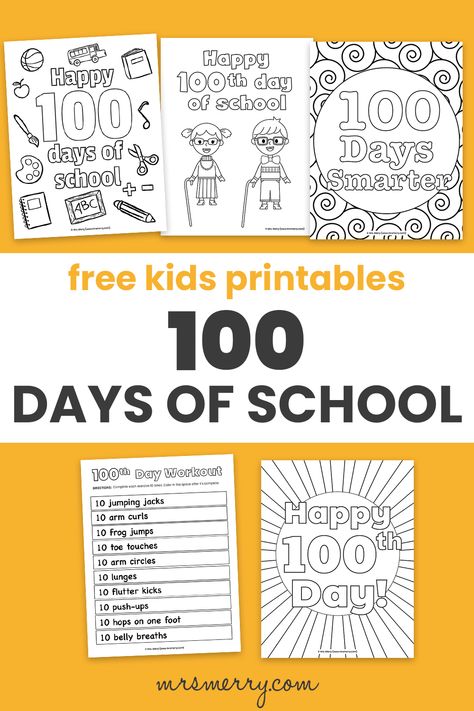 100 days of school free printables 100 Days Of School Printables, 100 Days Of Preschool, 100 Days Of School Printables Free, Happy 100th Day Of School, 100 Days Of School Preschool, 100th Day Of School Free Printables, Free 100 Days Of School Printables, 100 Days Of School Activities Preschool, Free 100th Day Of School Printables