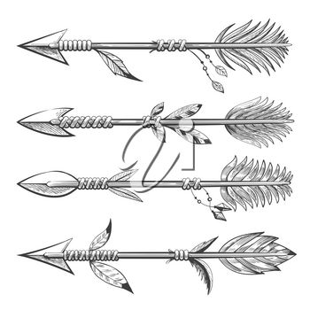 Native American Arrow Tattoo, Indian Arrow Tattoo, Arrow Tattoos For Women, Meaning Of Arrow Tattoo, Best Sketchbook, Native American Feathers, Vintage Nativity, Arrow Tattoo Design, Feather Drawing