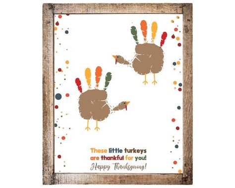 November Handprint Art, Thanksgiving Handprint Crafts, Turkey Handprint Art, Thanksgiving Handprint Art, Thanksgiving Handprint, Handprint Calendar, November Art, Class Crafts, Thanksgiving Toddler