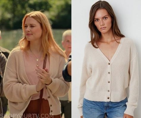 Virgin River: Season 5 Episode 7 Mel's Knit Cardigan Check more at https://www.shopyourtv.com/virgin-river-season-5-episode-7-mels-knit-cardigan/ Virgin River Mel Outfits, Mel Virgin River, River Outfit, Alexandra Breckenridge, Virgin River, Nickelodeon Shows, Cotton Cardigan, Knit Cardigan, Fashion Looks