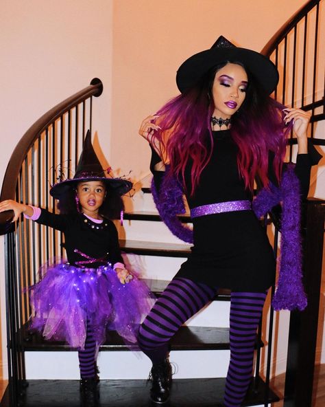 Mommy Daughter Witch Costume, Mother Daughter Witch Costumes, Mom And Daughter Witch Costumes, Mommy And Me Witch Costume, Family Witch Costumes, Mother Daughter Halloween Costume Ideas, Mom And Daughter Halloween Costumes, Mommy And Me Halloween Costumes, Mother Daughter Halloween Costumes