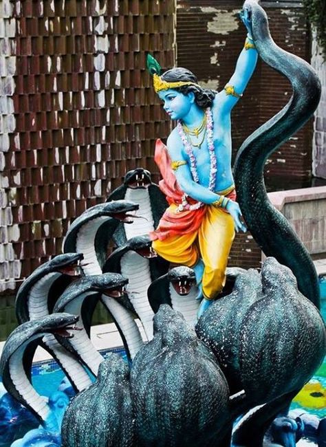 Beautiful Statue of Krishna dancing on the hood of the serpent Kaliya - TemplePurohit.com - http://ift.tt/1HQJd81 Hinduism Deities, Krishna Murti, Krishna Avatar, Brave Heart, Krishna Statue, Radha Krishna Wallpaper, Sri Krishna, Lord Vishnu Wallpapers, Vedic Art