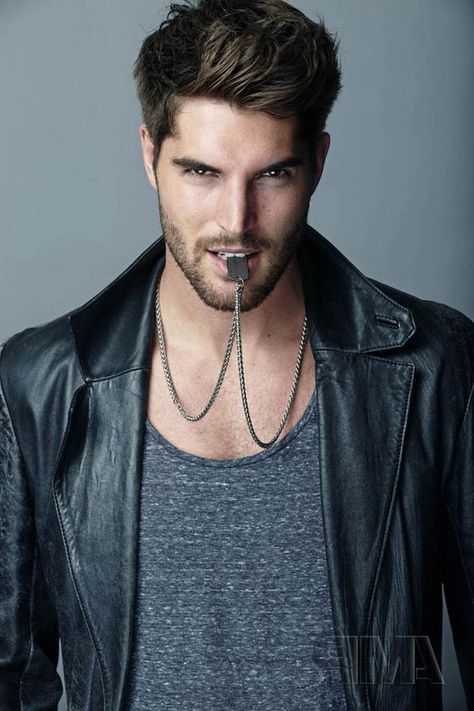 Jameson Kenter Nick Bateman, A Black, A Man, Piercings, Leather Jacket, Chain, Silver, Leather, Black