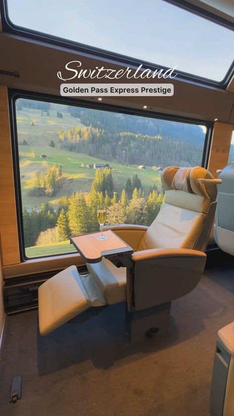 Immerse yourself in the luxurious and unforgettable experience of exploring the Swiss Alps with the Golden Pass Express Train.… | Instagram Train Switzerland, Switzerland Interlaken, Holiday Travel Destinations, Balloon Festival, Express Train, Adventure Travel Explore, Glass Of Champagne, Interlaken, Beautiful Villages